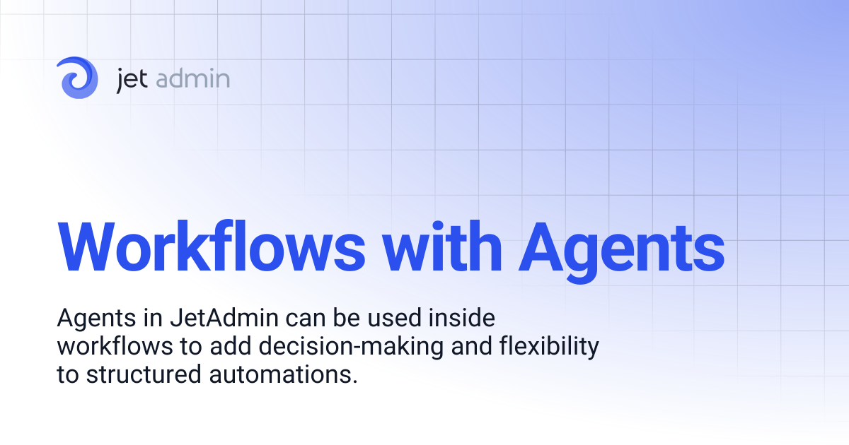 Workflows with Agents | User Guide