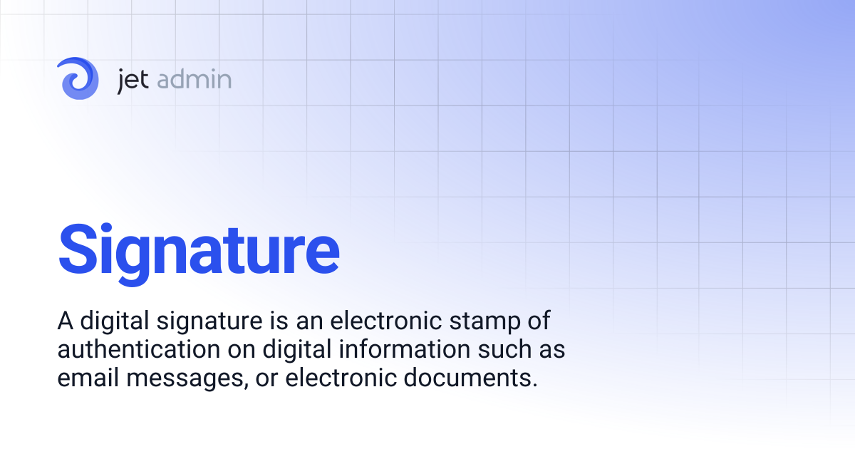 Signature | User Guide