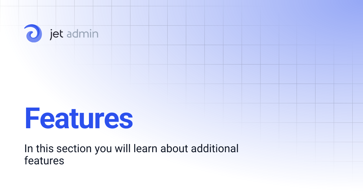 Features | User Guide