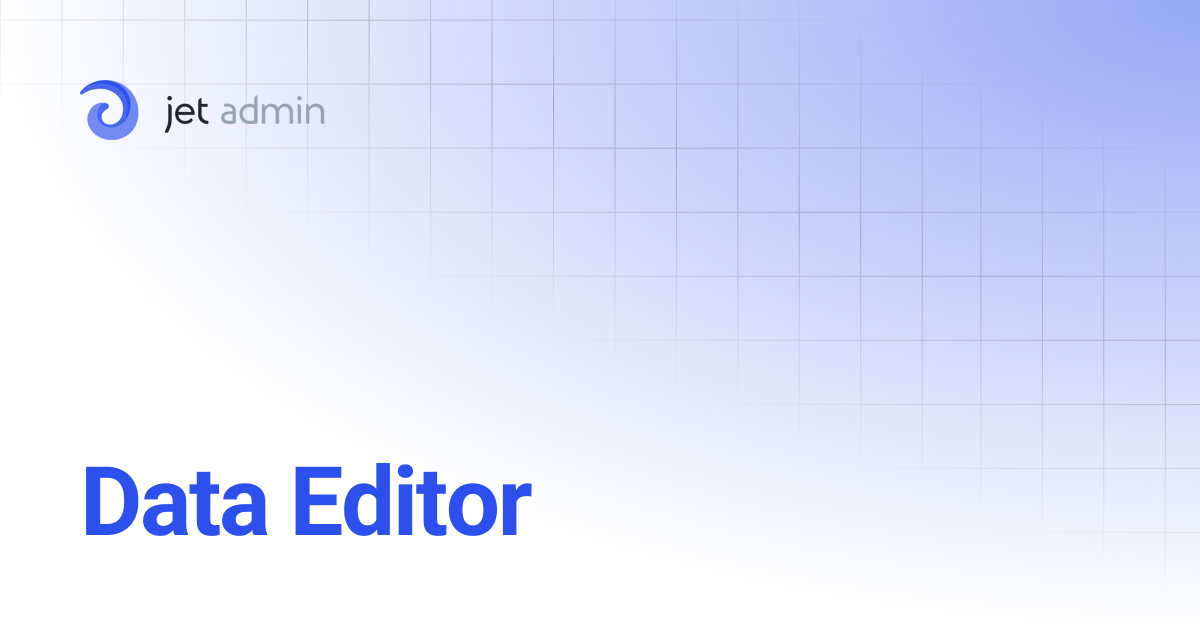 Data Editor | User Guide